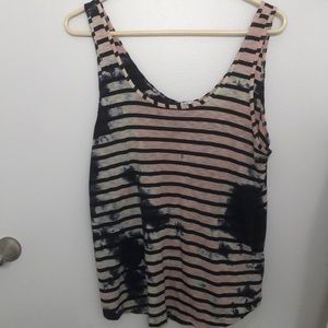 Splendid Tie Dyed striped Tank
